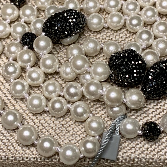 30IN Long Shell Pearl Sparkly Necklace NWT - Picture 9 of 9